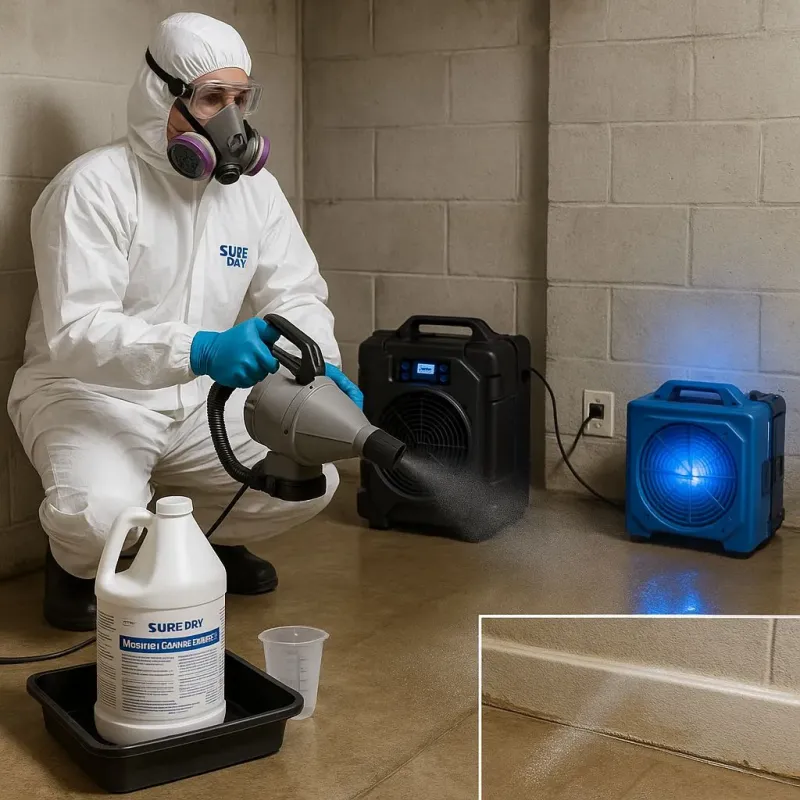 Sanitization and Odor Removal process in Pinetops, NC