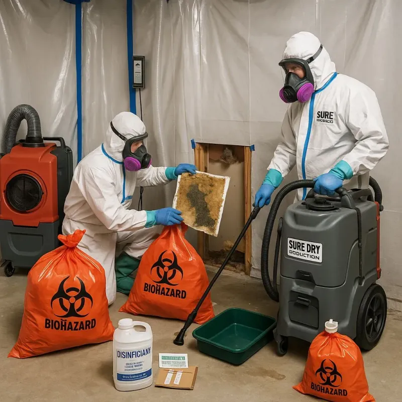 Contaminated Water Handling Protocols process in Pinetops, NC